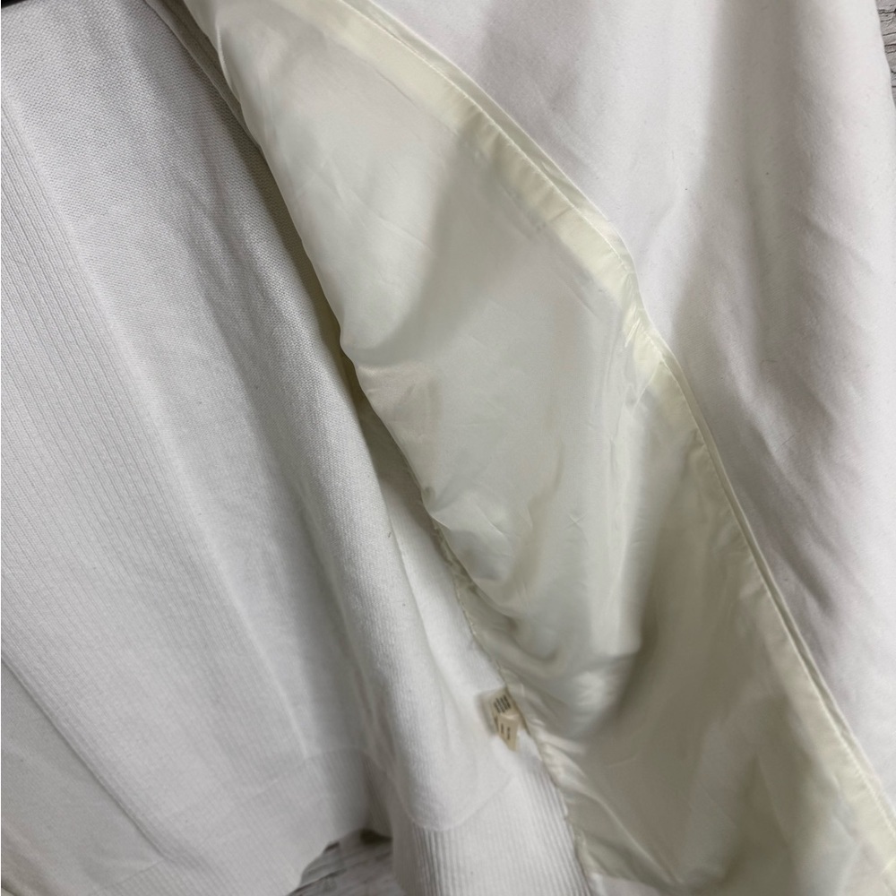 Calvin Klein White Women's Blazer jacket with Zippered Pockets size medium - Picture 7 of 9